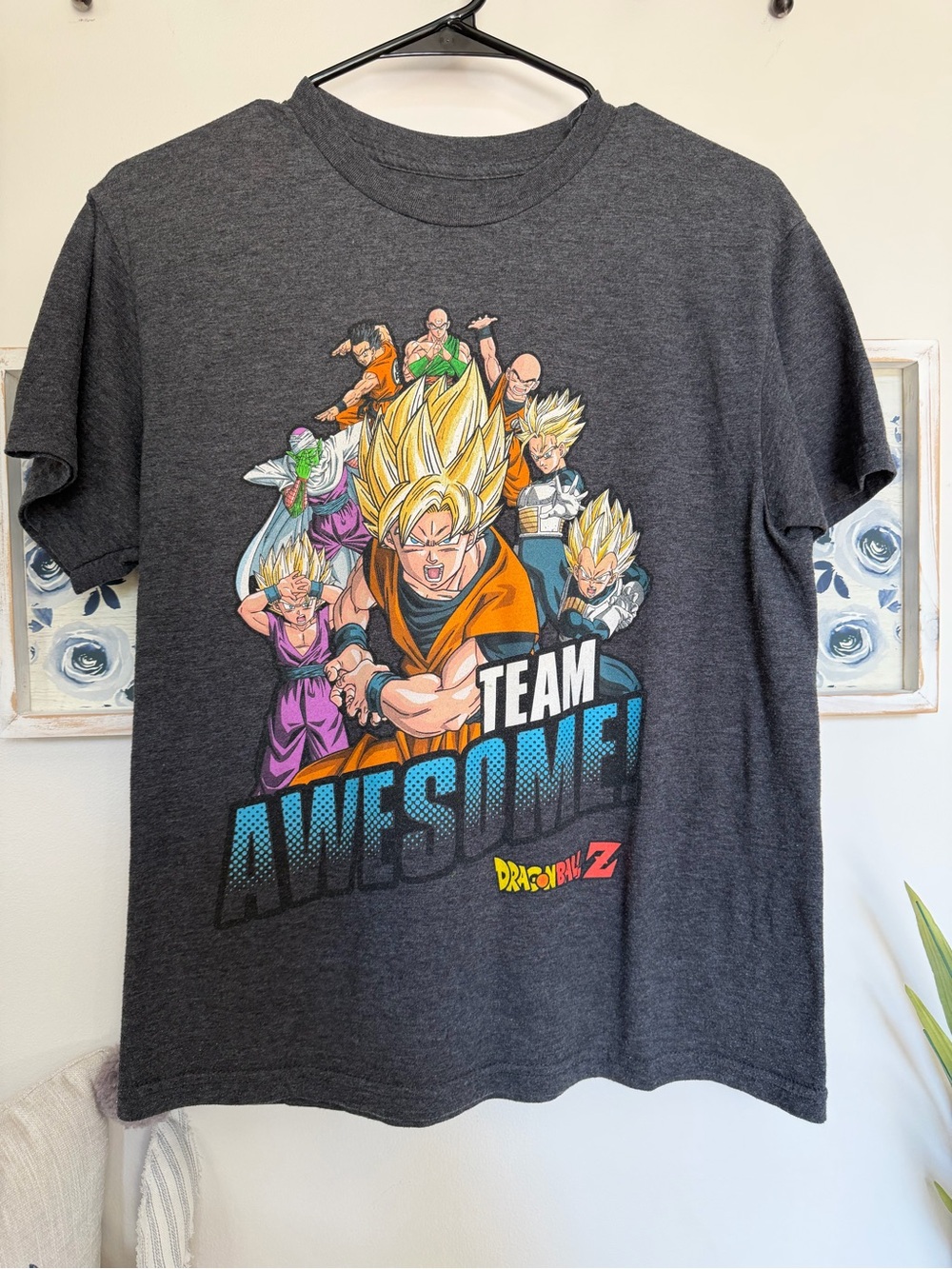 Dragon Ball Z Kids Team Awesome Graphic Tee - Dark Gray
